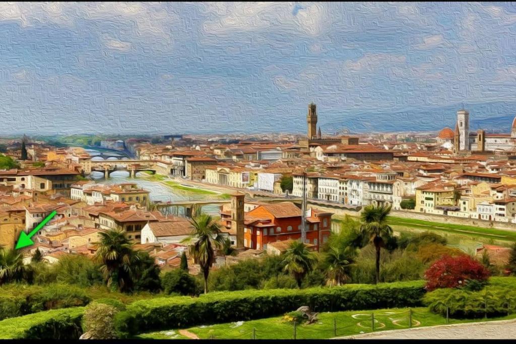 Monica Appartamento Con Giardino Al Ponte Vecchio Firenze Bagian luar foto